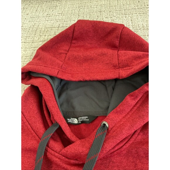 The North Face Hoodie Sweatshirt Mens Large Red Graphic Fleece Pullover Outdoor. - Picture 9 of 11